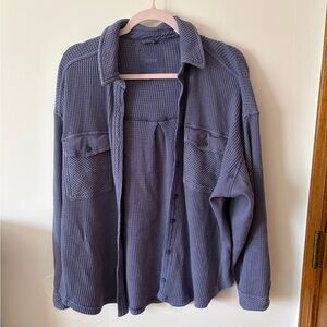 Aerie Waffle-Knit Shacket